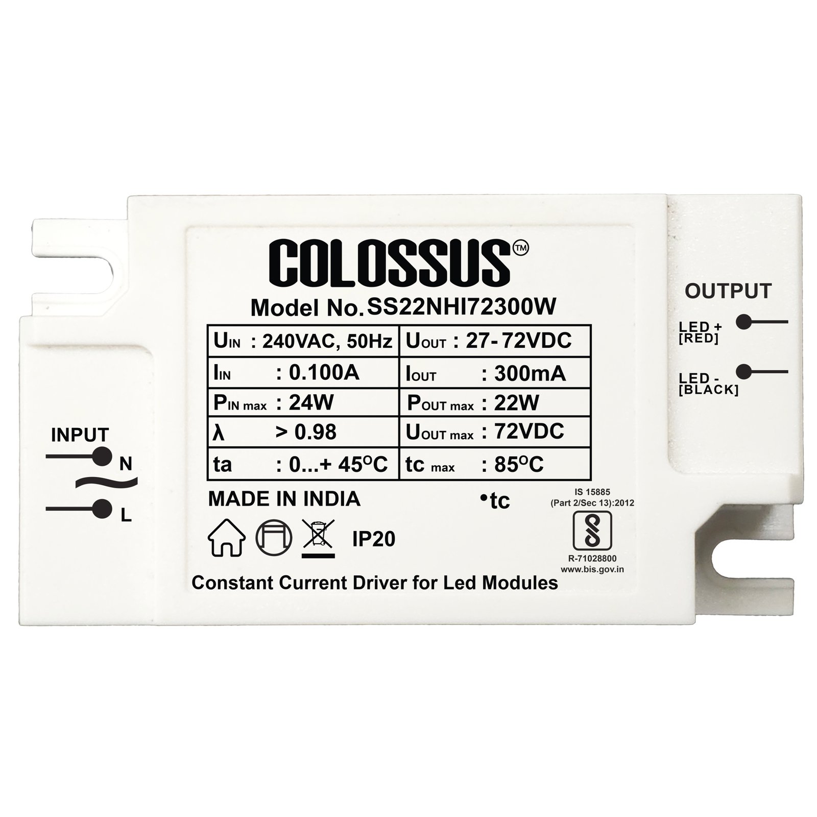 Core Static 8-22W 300mA SJ