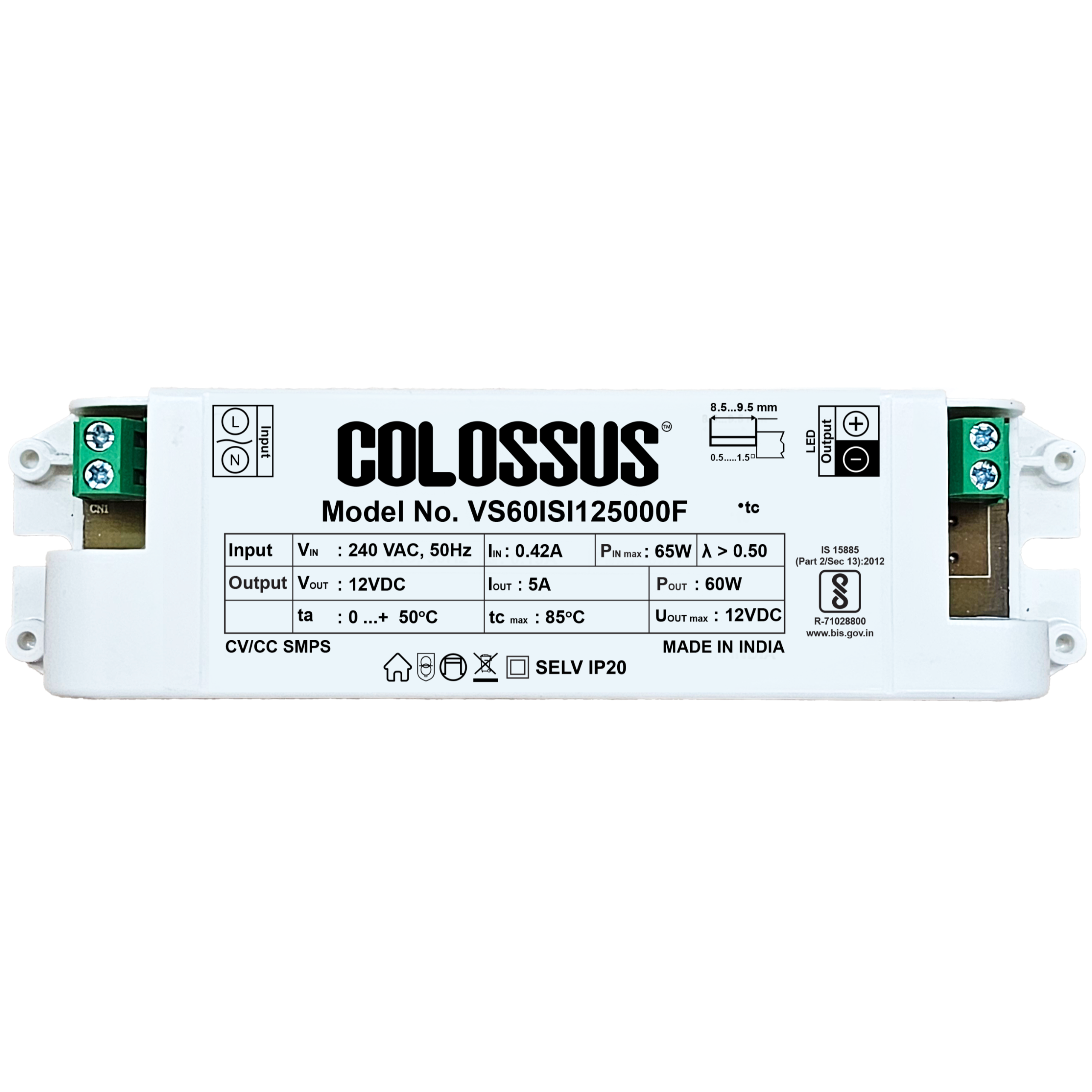 Spectra 60W 12V/5A VK