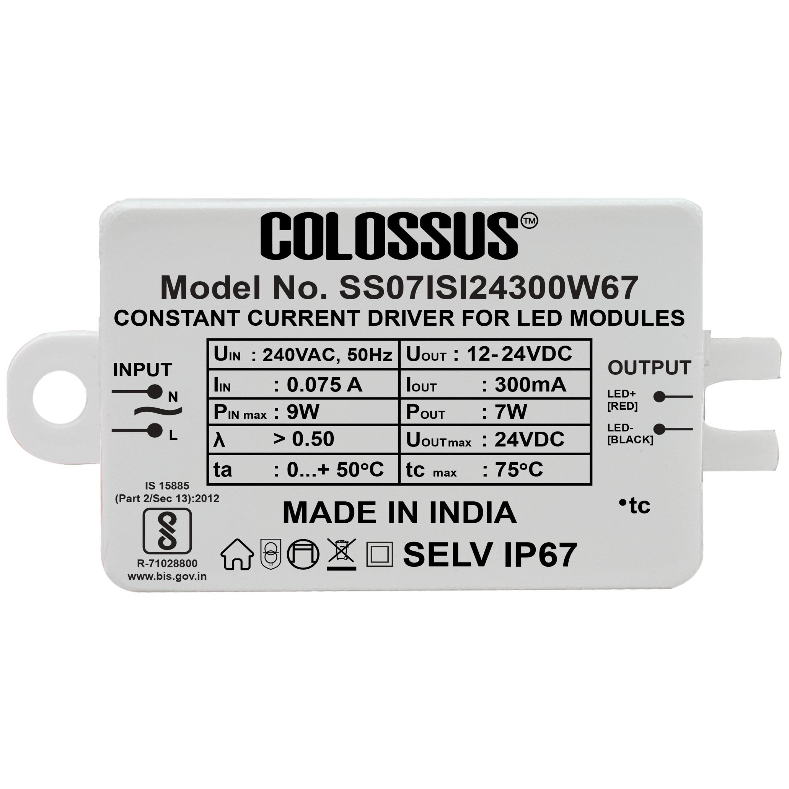 Core Static 7W 300mA SL67