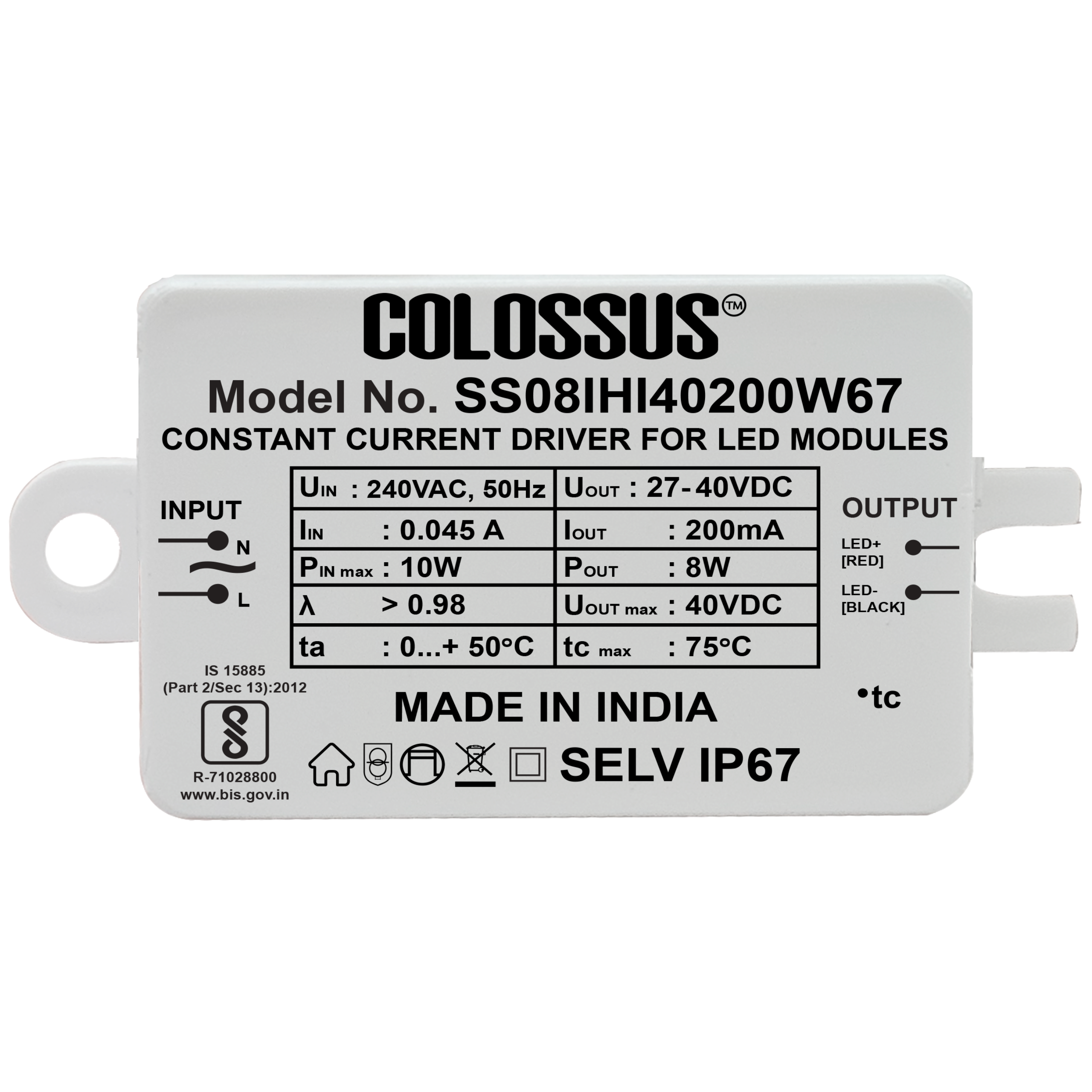 Core Static 8W 200mA SJ67