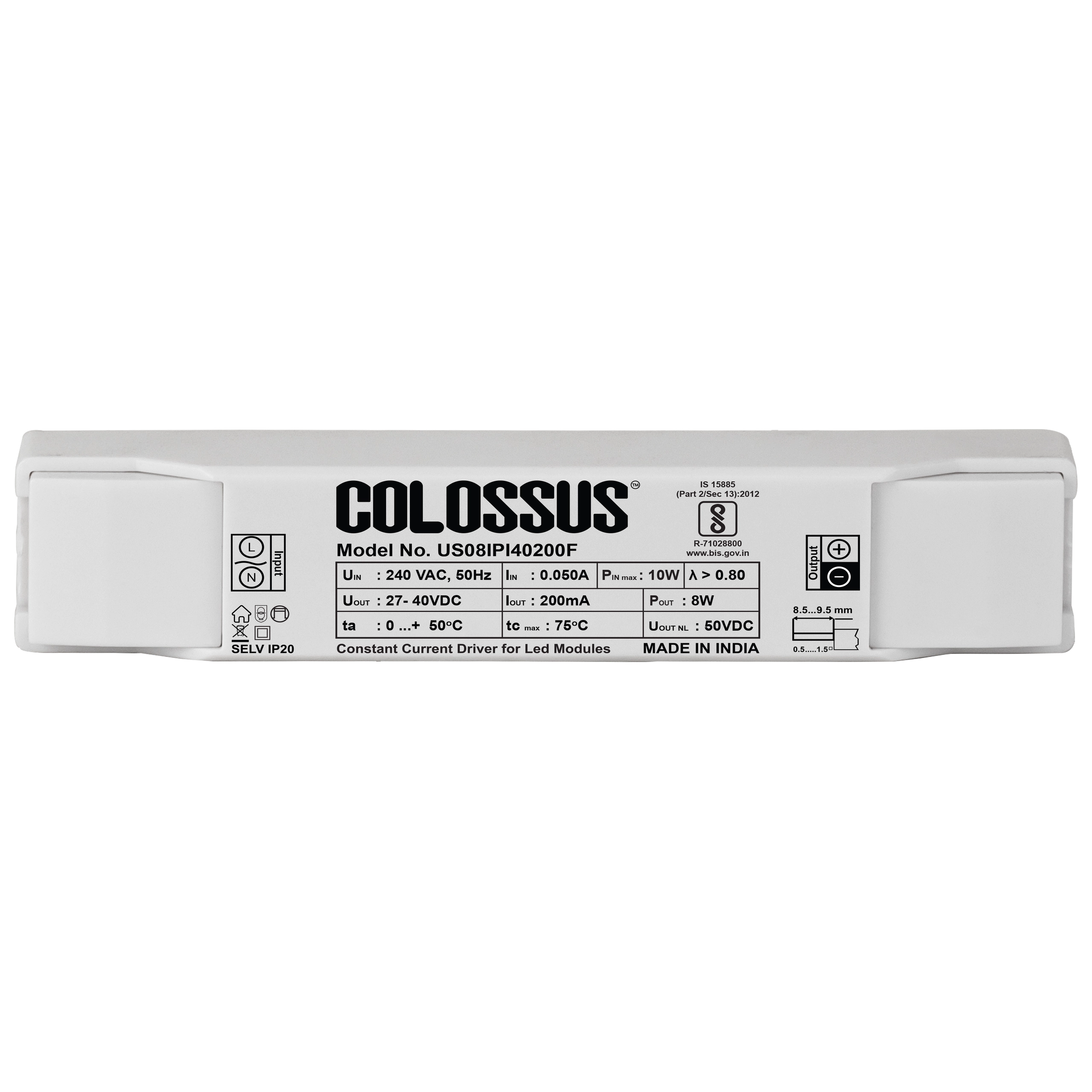 Core Static 8W 200mA Ultra Slim HPF-0.8